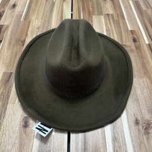 Wyeth Cowboy Hat‎ Womens Brown 100% Wool Western Premium Boho Urban Felt NWT